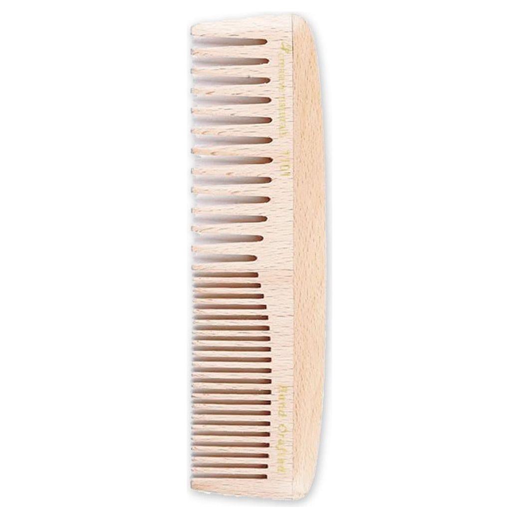 Birch Wood 8-Inch Fine and Medium-Tooth Comb