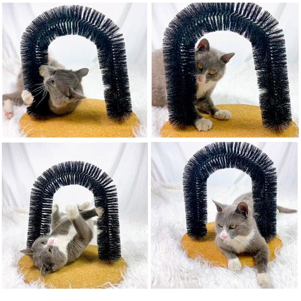 Comfortable Arch Cat Grooming and Scratching Device
