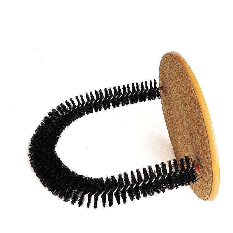 Interactive Cat Grooming Arch with Scratching Base