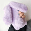 Coque de téléphone Bunny mignonne pour iPhone - Housse en peluche douce