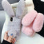 Coque de téléphone Bunny mignonne pour iPhone - Housse en peluche douce