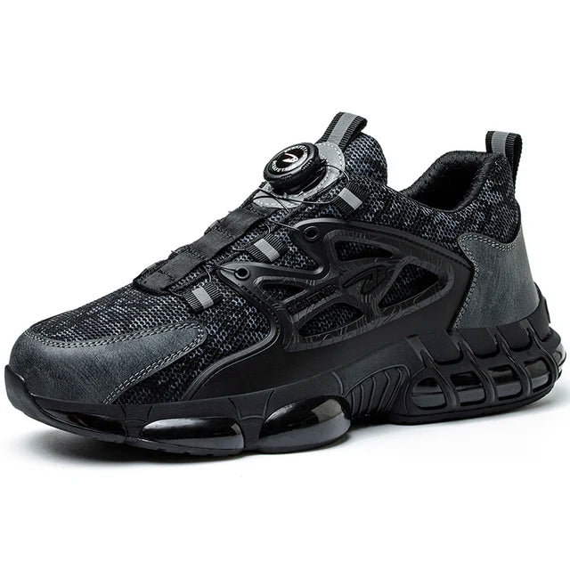Comfortable rebound safety shoes with steel toe caps for puncture protection low cut work safety shoes for all seasons - Korvel
