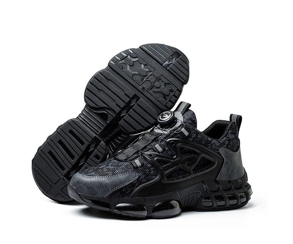 Comfortable rebound safety shoes with steel toe caps for puncture protection low cut work safety shoes for all seasons - Korvel