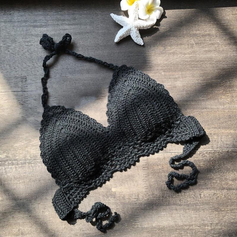 Haut de bikini en crochet élégant pour les maillots de bain d'été