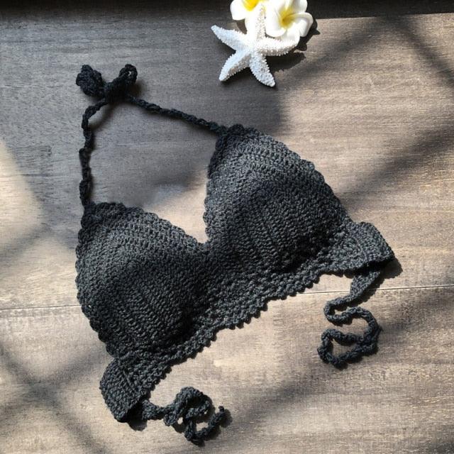 Haut de bikini en crochet élégant pour les maillots de bain d'été