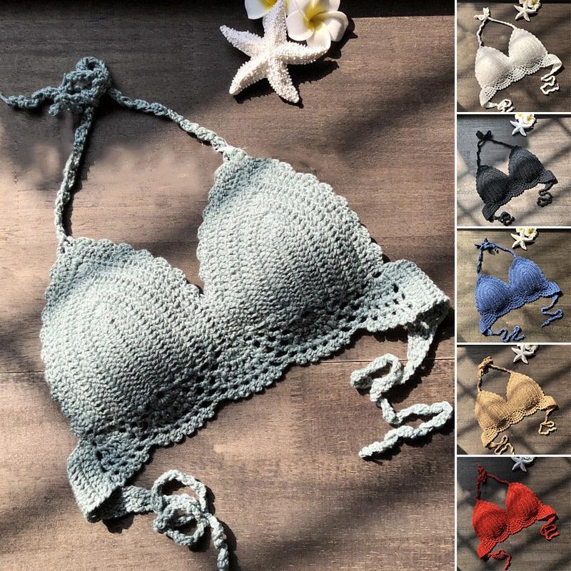 Haut de bikini en crochet élégant pour les maillots de bain d'été