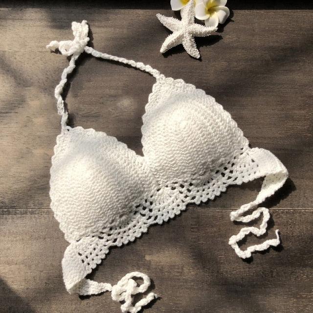 Haut de bikini en crochet élégant pour les maillots de bain d'été