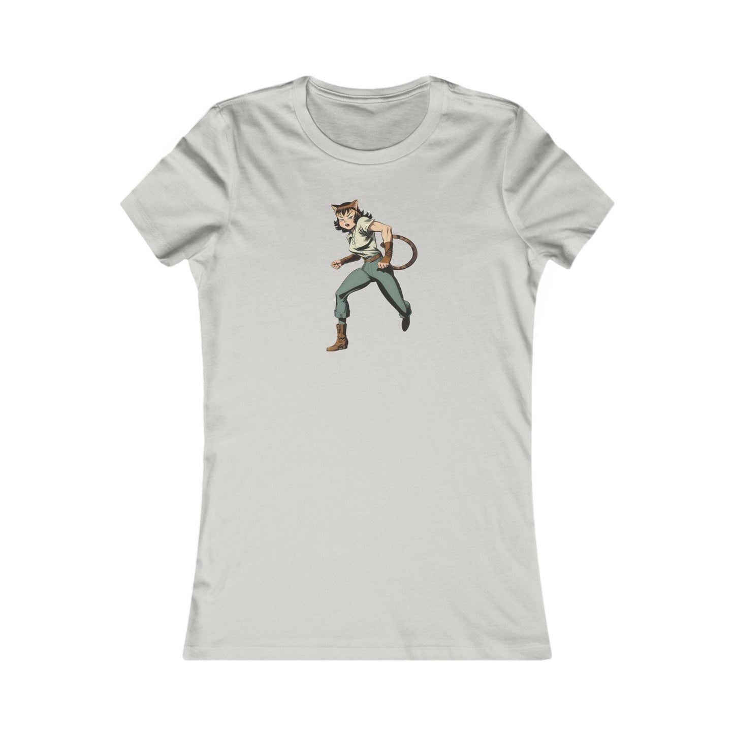T-shirt préféré Comic Cat Lady pour femmes - T-shirt graphique tendance
