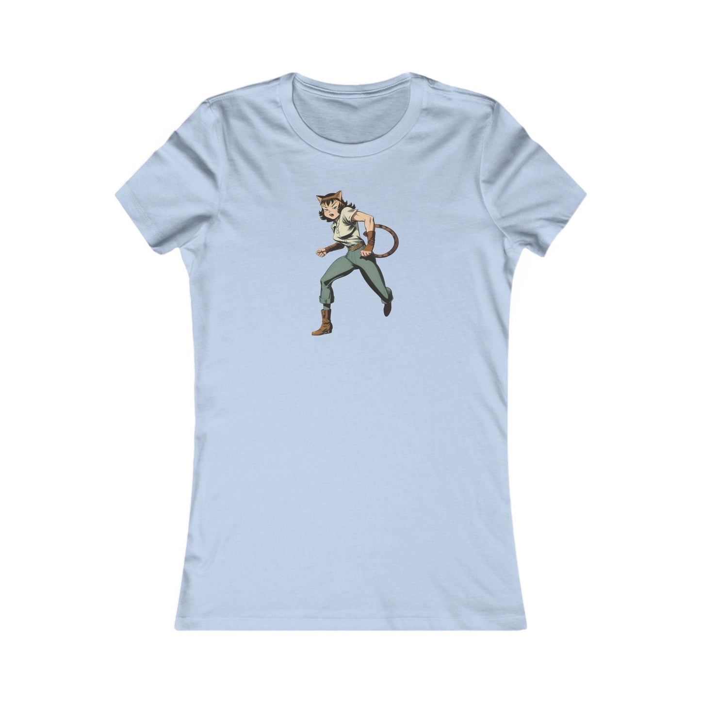 T-shirt préféré Comic Cat Lady pour femmes - T-shirt graphique tendance