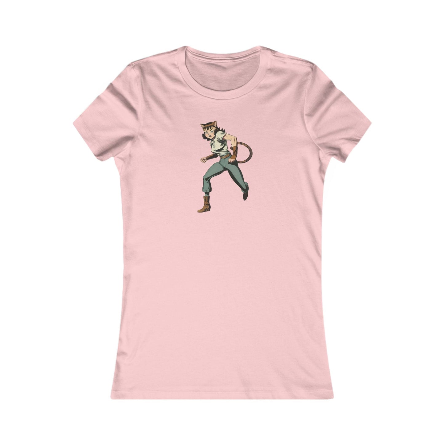 T-shirt préféré Comic Cat Lady pour femmes - T-shirt graphique tendance