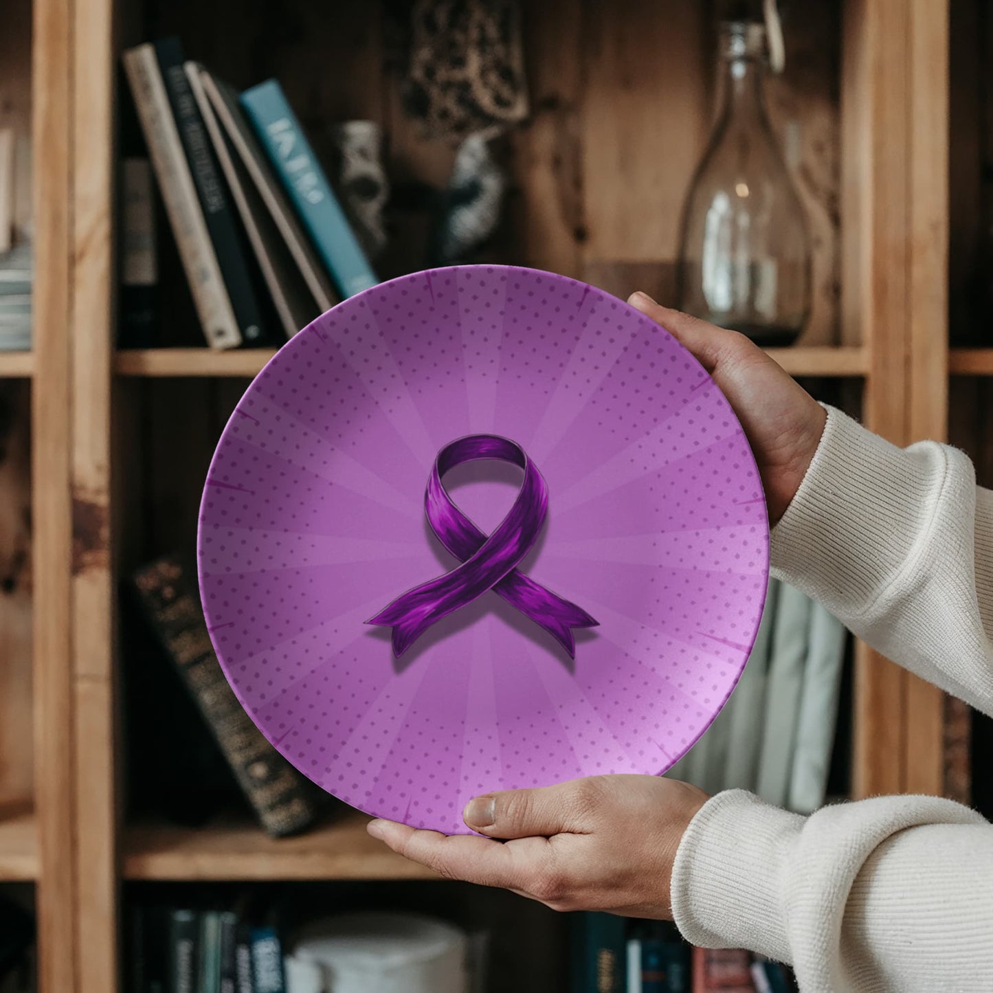 Assiette de collection Comic Purple Ribbon
