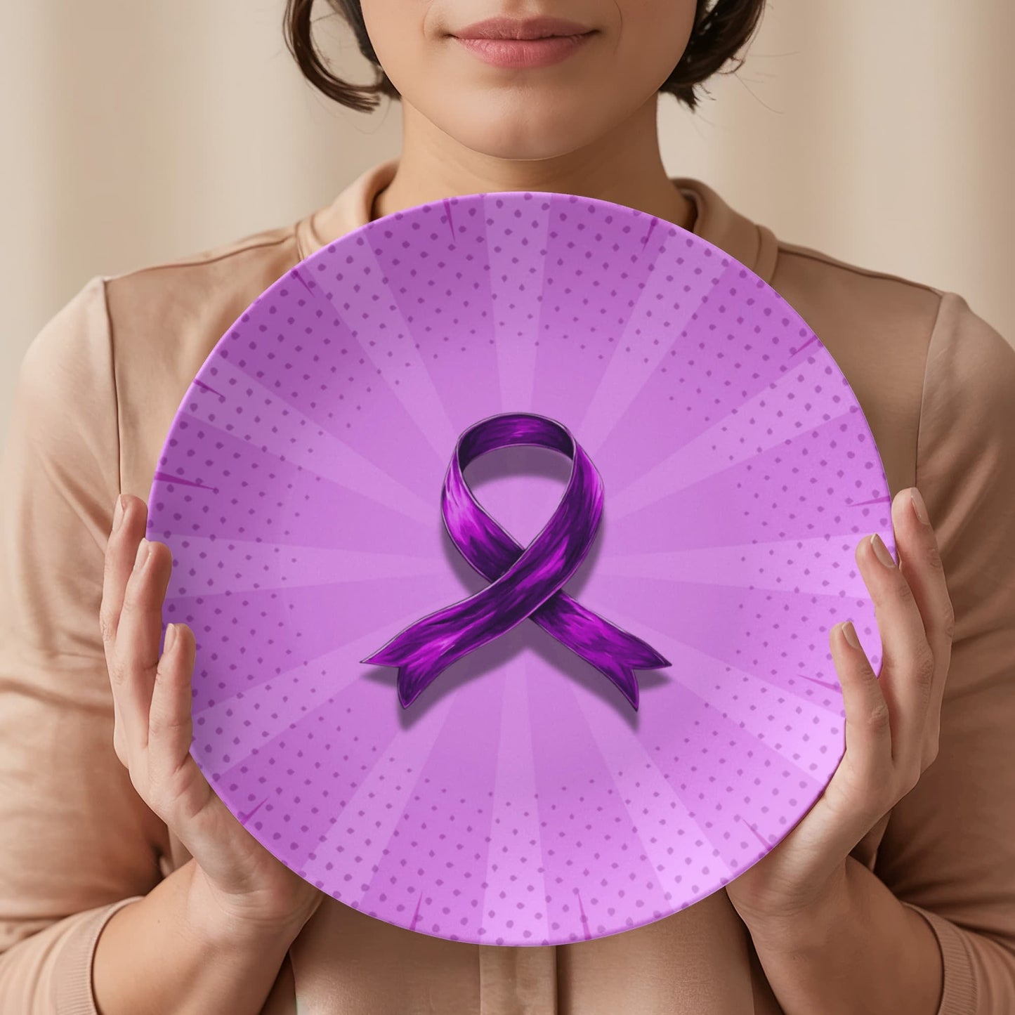 Assiette de collection Comic Purple Ribbon