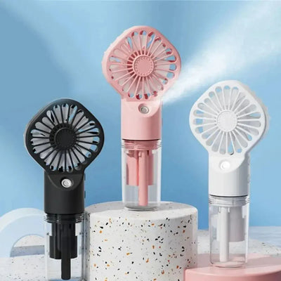 Compact Hydrating Mist Fan - Portable Cooling Solution