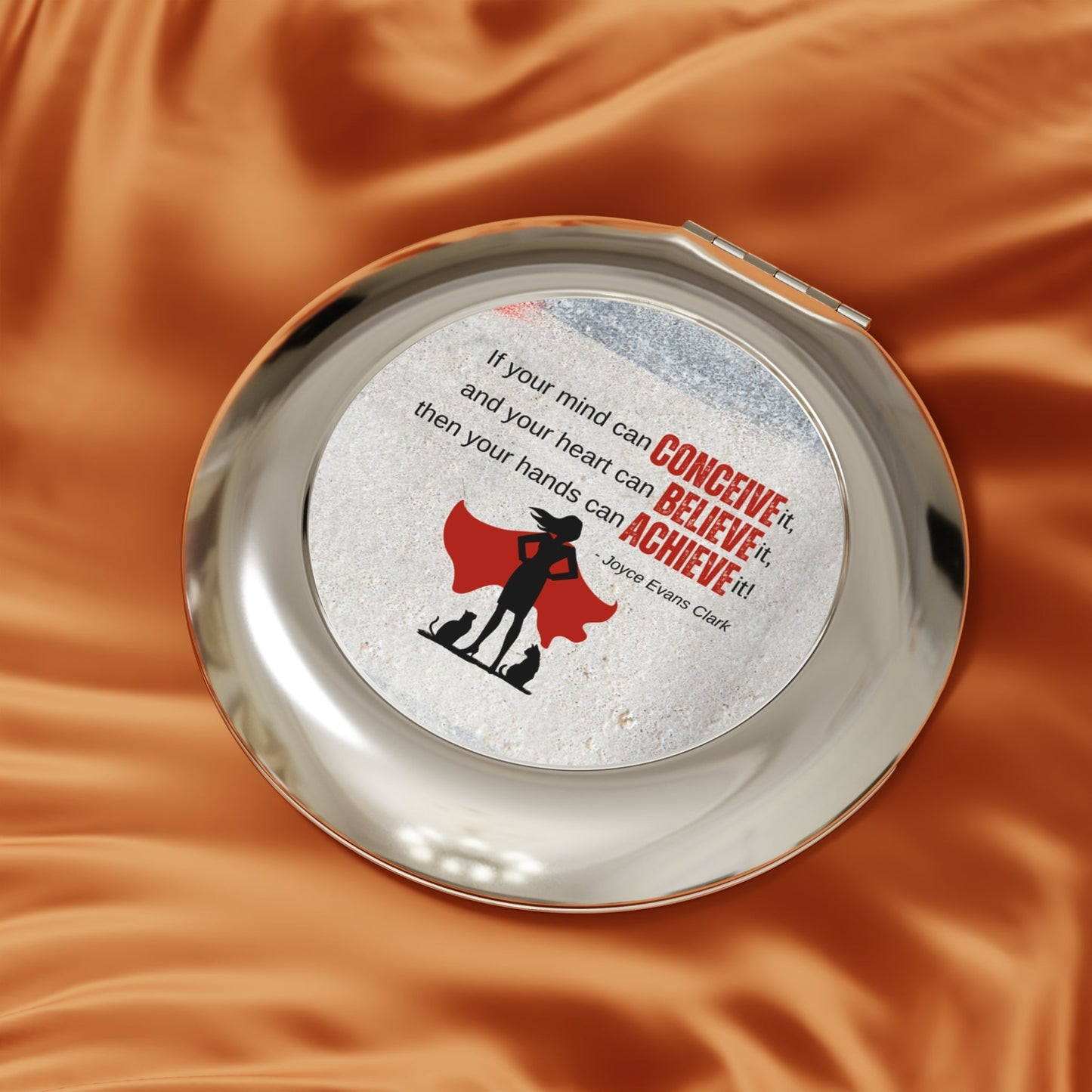Espejo de Viaje Compacto Conceive Believe Achieve