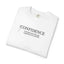 Confidence Maintained T-Shirt – Minimalist Typography Edition