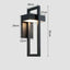 Mandotos Contemporary LED Outdoor Wall Light Fixture