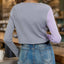 Contrast Button Up Long Sleeve Cardigan - Korvel