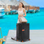 Contrast Color Hardshell Luggage 24inch Expandable Spinner Suitcase with TSA Lock Lightweight Black + ABS - Korvel