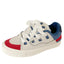 Contrast Lace Up Round Toe Flats Sneakers - Korvel