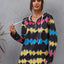 Sudadera con cuello de cremallera y hombros caídos en contraste