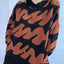 Contrast Round Neck Long Sleeve Sweater - Korvel
