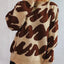 Contrast Round Neck Long Sleeve Sweater - Korvel