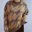 Contrast Round Neck Long Sleeve Sweater - Korvel