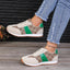 Contrast Round Toe Flat Sneakers - Korvel