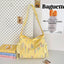 Contrast Texture Shoulder Bag - Korvel