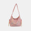 Contrast Texture Shoulder Bag - Korvel