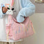 Contrast Texture Shoulder Bag - Korvel