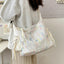 Contrast Texture Shoulder Bag - Korvel