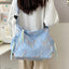 Contrast Texture Shoulder Bag - Korvel