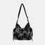 Contrast Texture Shoulder Bag - Korvel