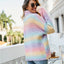 Contrast Turtleneck Dropped Shoulder Sweater - Korvel