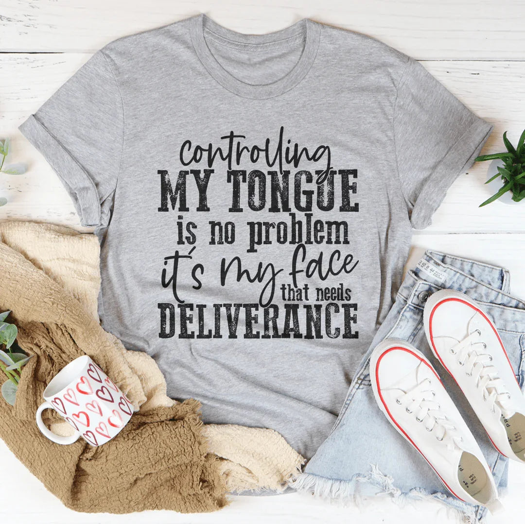 Camiseta Controlando Mi Lengua No Es Un Problema