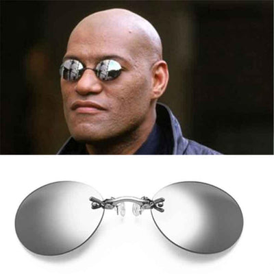 Stylish Clip-On Sunglasses for Ultimate Sun Protection - Unisex Round Rimless Design - Korvel