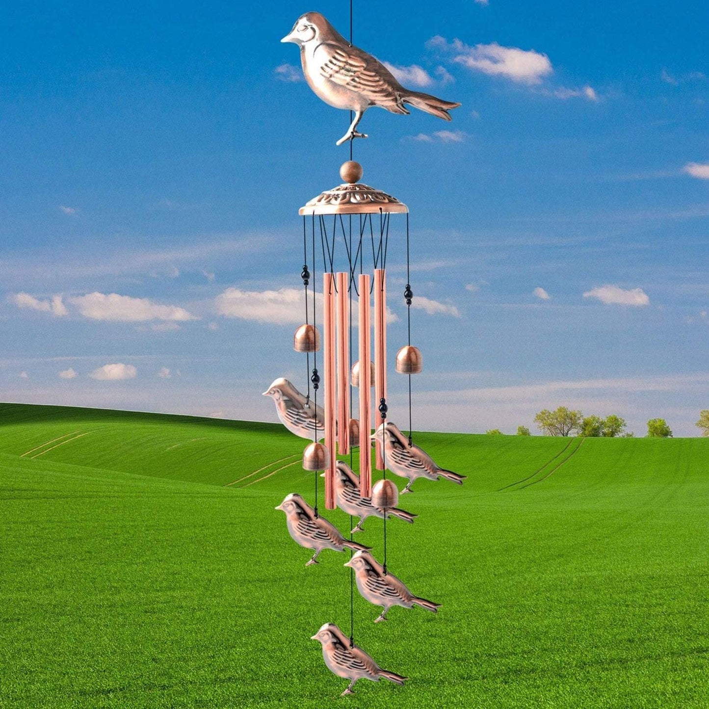 Premium Copper Wind Chimes for Garden Decor