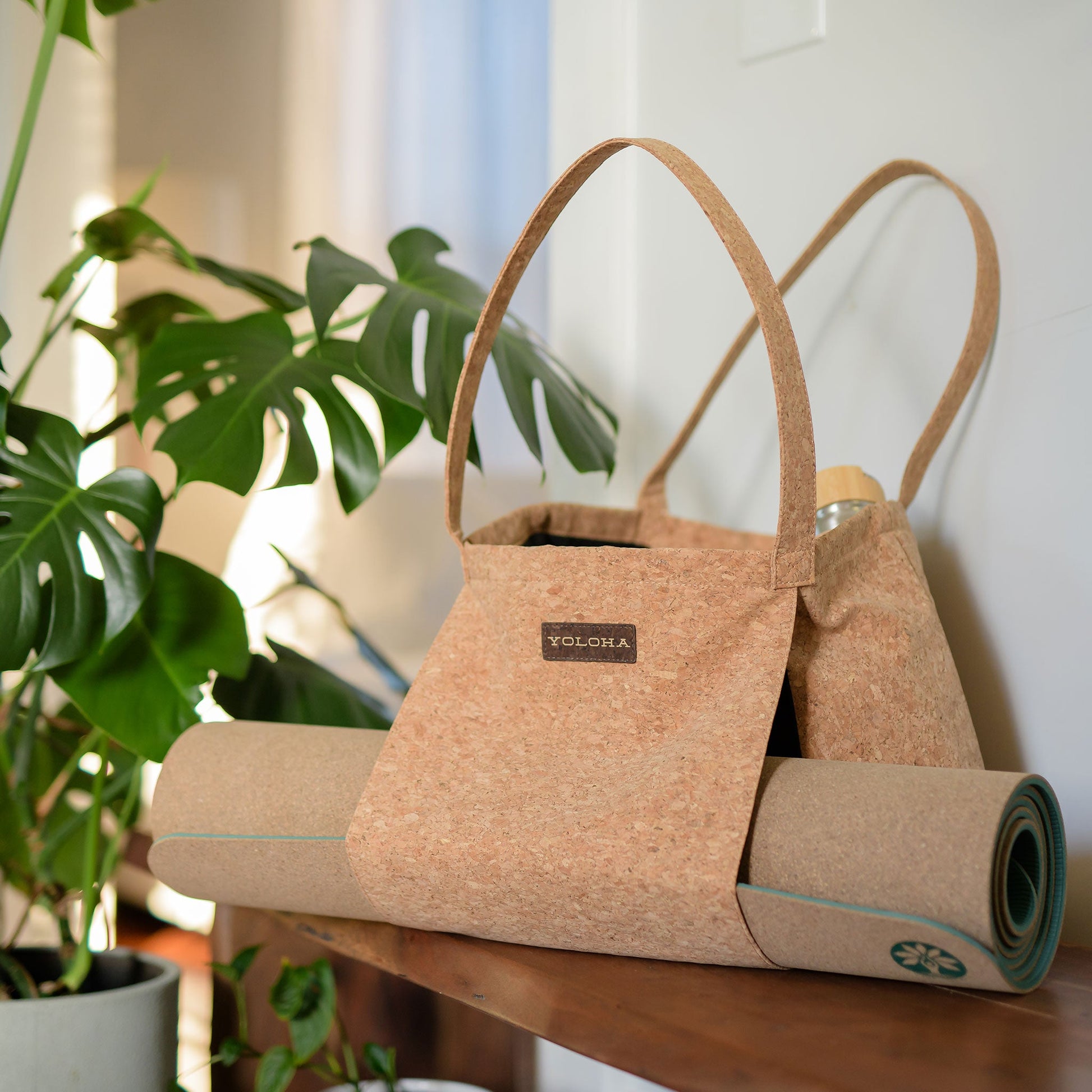 Eco-Friendly Cork Tote Bag for Yoga and Daily Use - Korvel