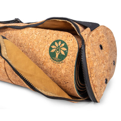 Eco-Friendly Cork Yoga Mat Carrier for Active Lifestyles - Korvel