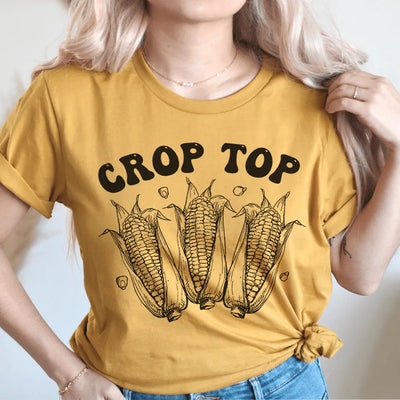 Camiseta corta de maíz