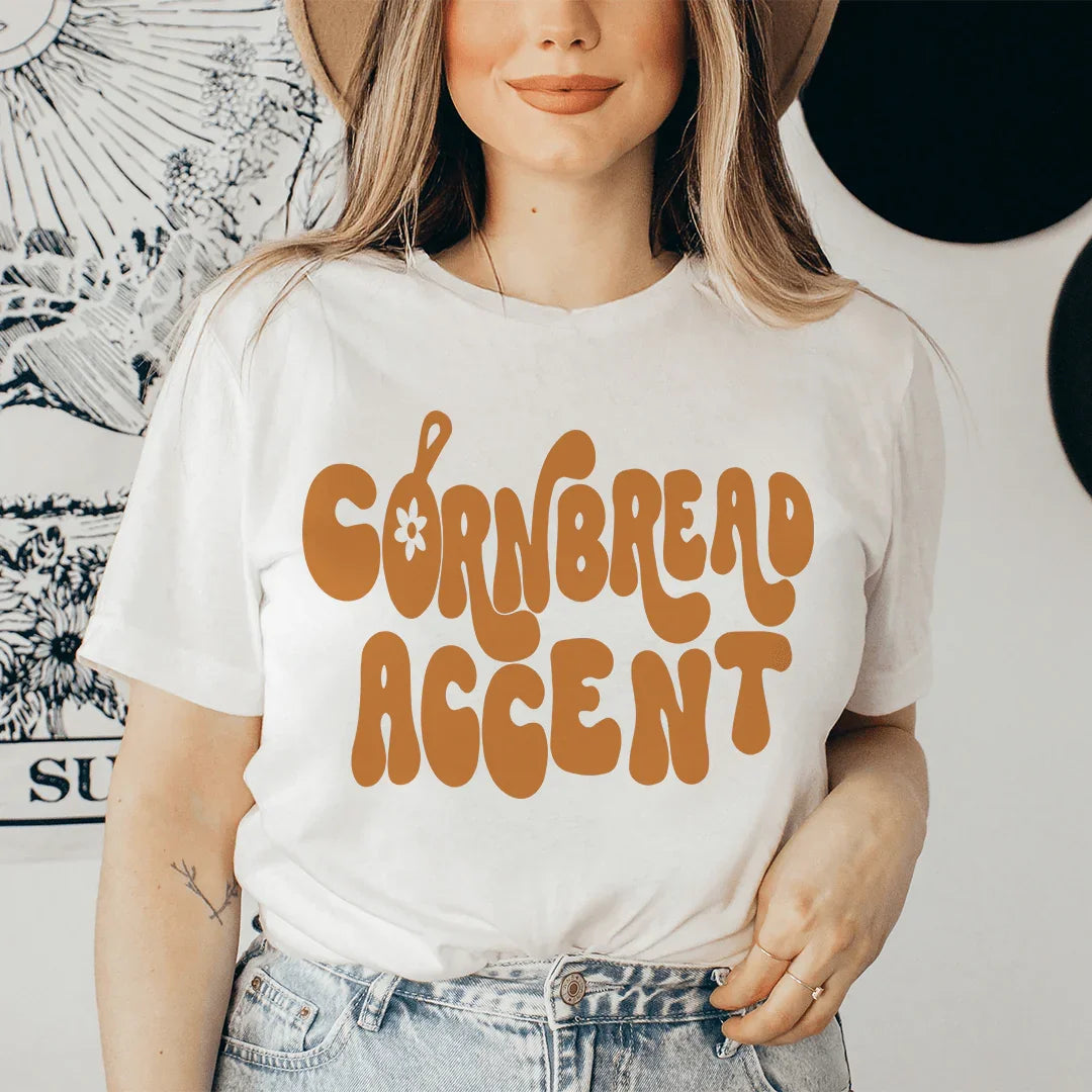 Camiseta con acento de pan de maíz