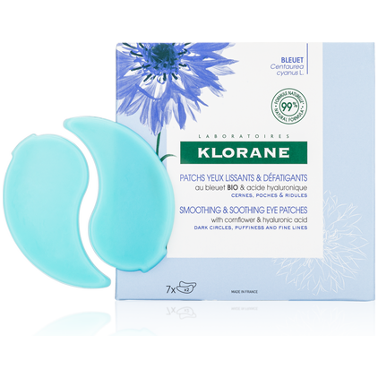 Klorane Patches pour les Yeux Apaisants et Relaxants à la Camomille de Bleuet - 7 Sets