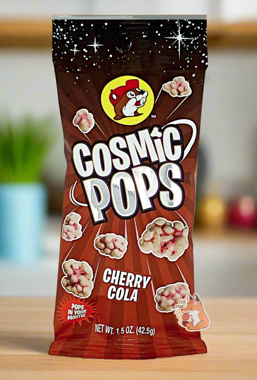 Sucettes cosmiques à la cerise cola de Buc-ee's