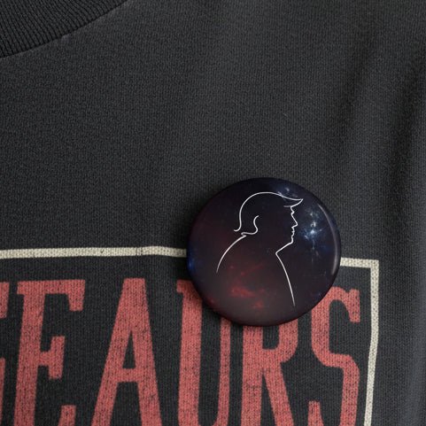 Cosmic Silhouette Pinback Button