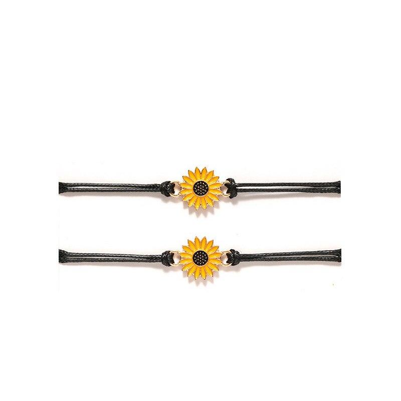 Bracelets en Corde de Coton Faits Main - Ensemble d'Amitié Ajustable