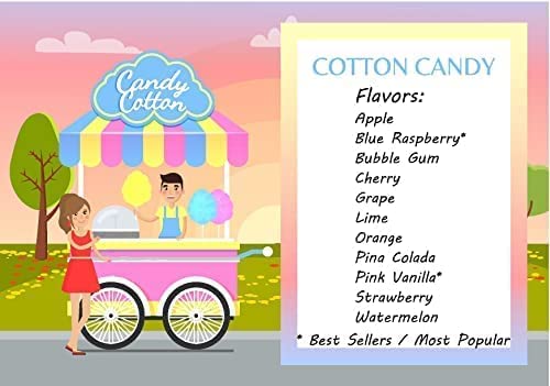 Cotton Candy Floss Sugar - Premium Flavoring for 44 Cones