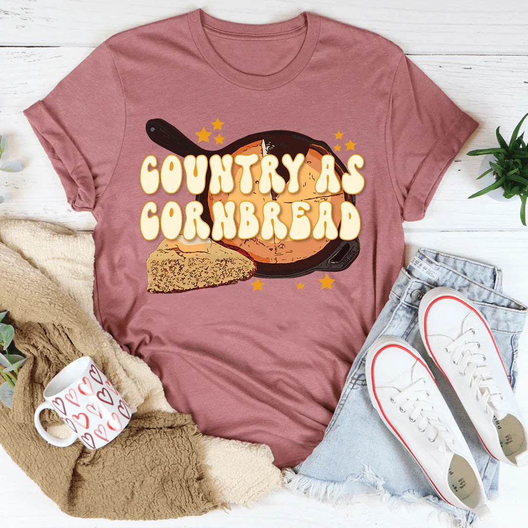T-shirt Country As Cornbread