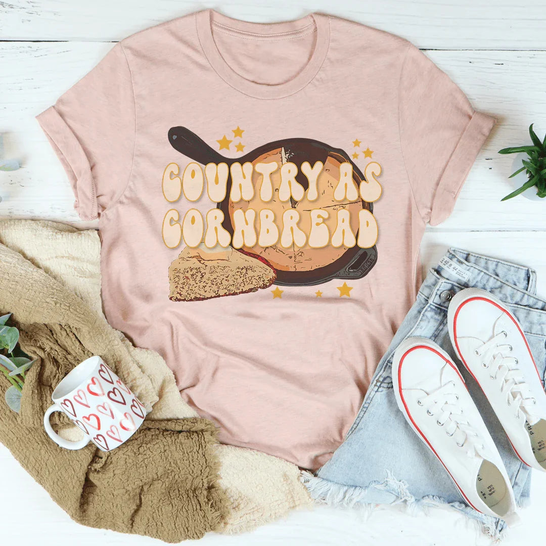 T-shirt Country As Cornbread
