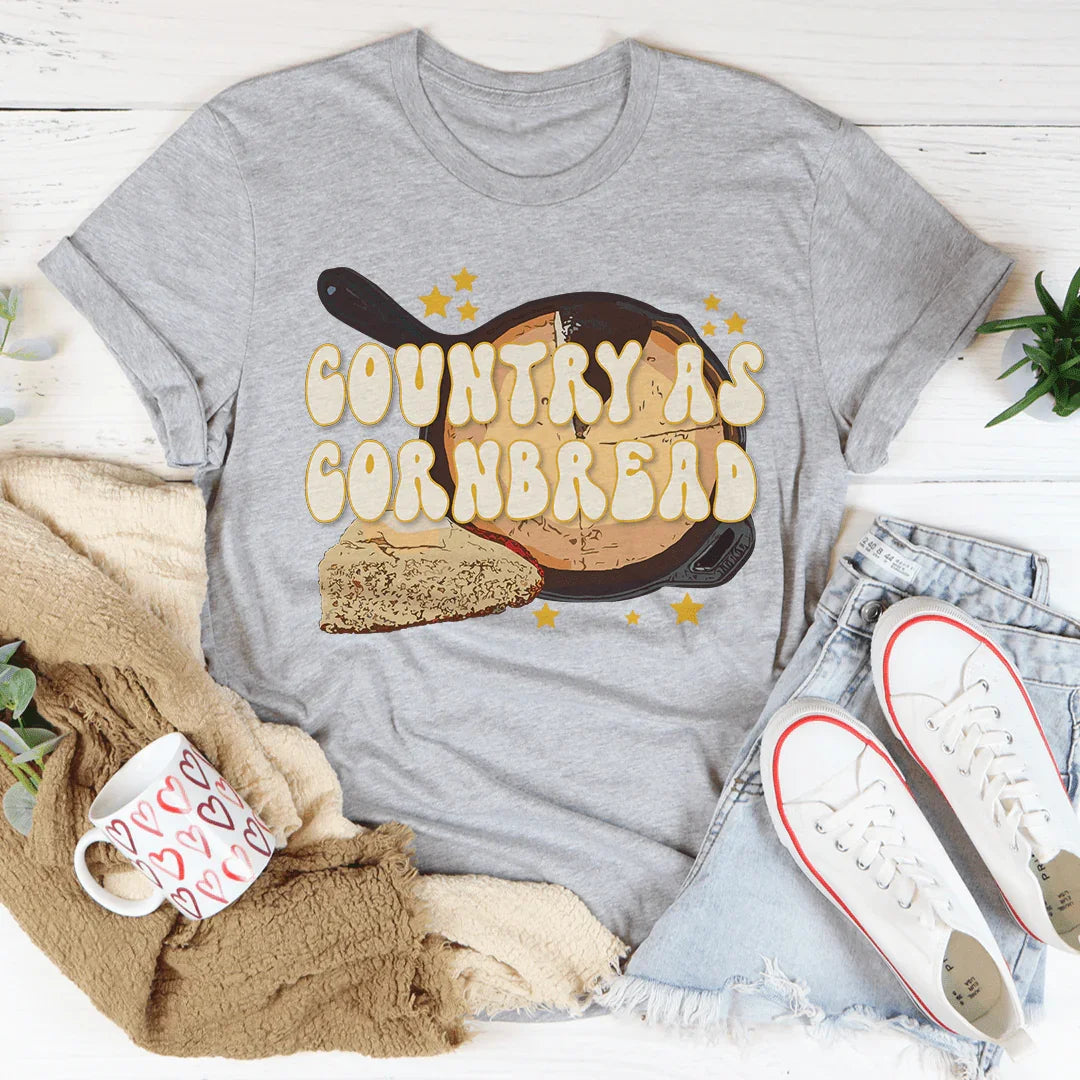 T-shirt Country As Cornbread